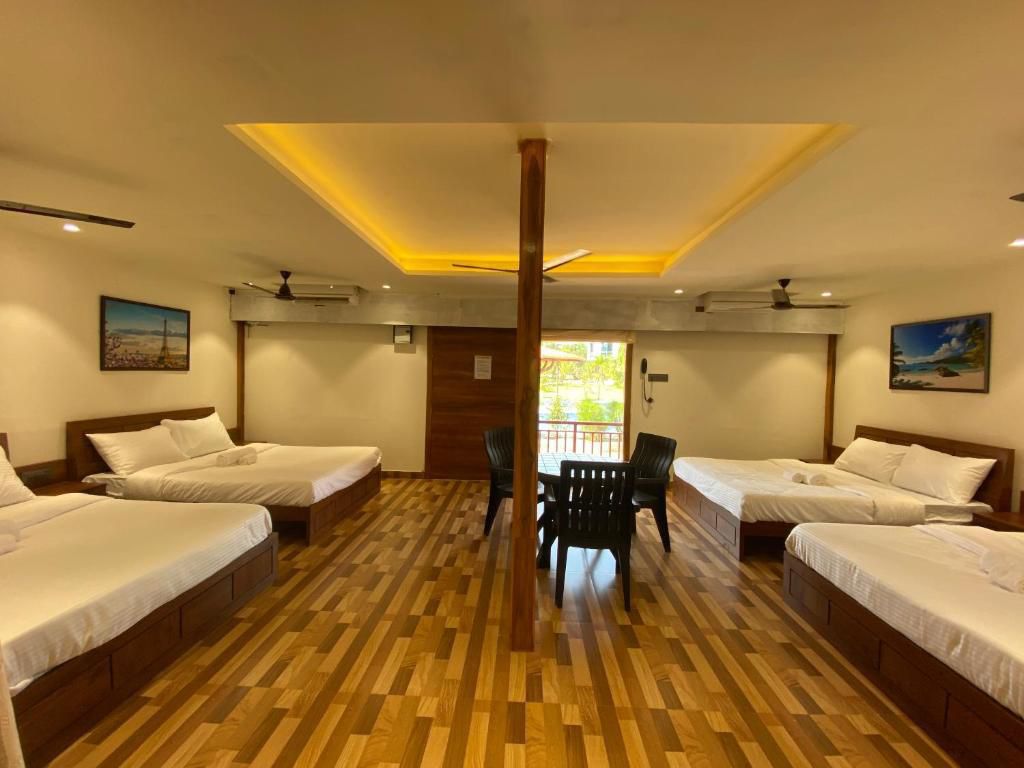Reception area at Sapthagiri Rest House